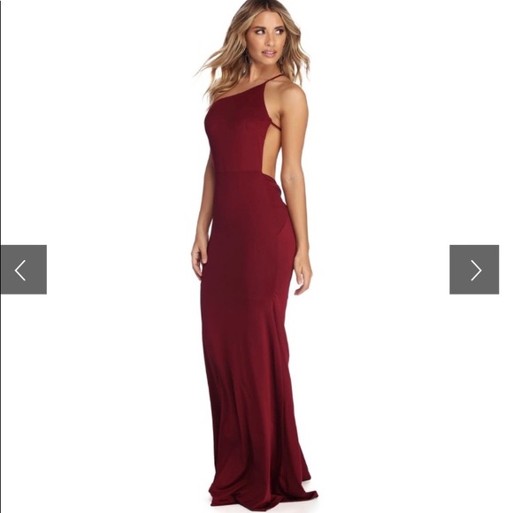 One shoulder maxi or prom dress! - Picture 3 of 4
